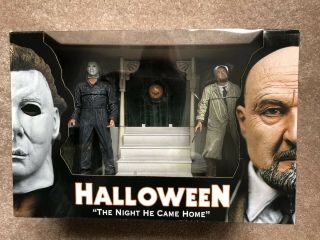 Neca/reel Toys,  Halloween: The Night He Came Home (myers Loomis Set) Rare,  Nib