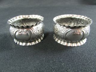 Solid Silver Napkin Rings Birmingham 1895