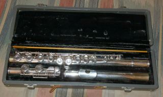 Vintage Haynes Schwelm Co Flute W Case Serial Number 366046 Professional Series
