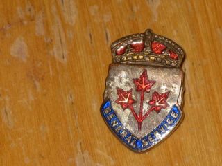 Ww2 Canadian War Service Badge General Service 168763