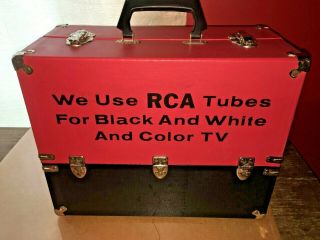 Rca,  Vintage Radio Tv Vacuum Tube Valve Caddy Carrying Case Nos