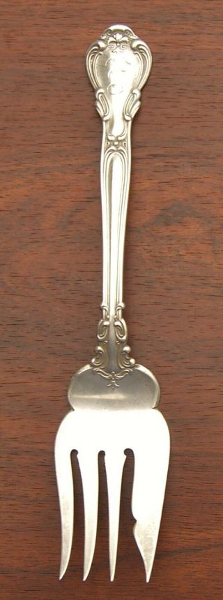 Gorham Chantilly Pattern Sterling Silver Cold Meat Or Small Serving Fork