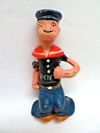 Vintage 1932 Popeye King Feature Syn.  Figural Toothbrush Holder Tags