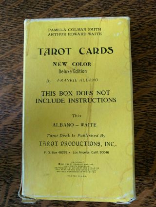 VINTAGE 1968 ALBANO WAITE TAROT DECK CARDS 2