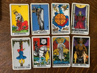 VINTAGE 1968 ALBANO WAITE TAROT DECK CARDS 4