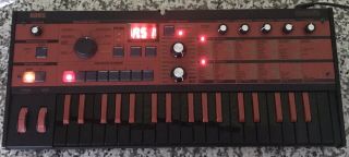 Korg Microkorg Keyboard Synthesizer Red Black Limited Edition Rare