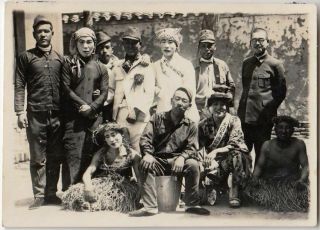 B59 Central China Exp.  Japan Army Photo Disguised Soldiers