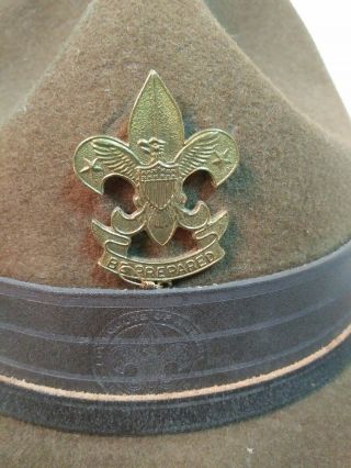 Vintage 1930 ' s BSA Boy Scout or Leader Campaign Hat 2