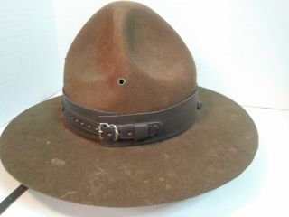 Vintage 1930 ' s BSA Boy Scout or Leader Campaign Hat 4