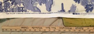 9 Yards - Blue Willow©️ Copyright Design - By Kingsway Fabric NWOT RARE 9