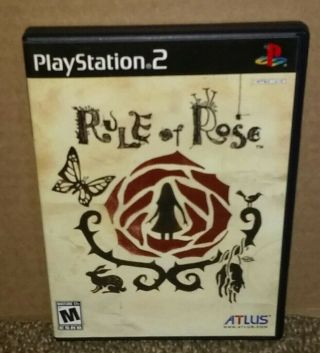 Ps2 Playstation 2 Rule Of Rose Complete Disc Rare Horror