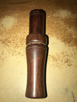 Early Vintage Cork Wrapped Tim Grounds Short Magnum Cocobolo Goose Call
