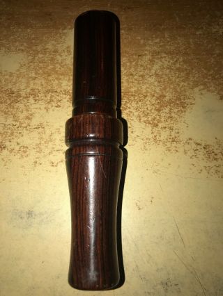 Vintage Cork Wrapped Tim Grounds Long Magnum Cocobolo Goose Call 2