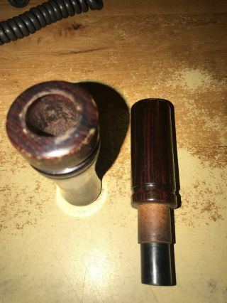 Vintage Cork Wrapped Tim Grounds Long Magnum Cocobolo Goose Call 5