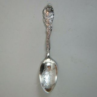 Scarce Charleston Sc Black Americana Sterling Silver Souvenir Spoon