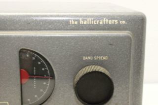 Vintage HALLICRAFTERS S - 38C Receiver Tube Radio AM Shortwave Ham Receiver Radio 4