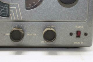 Vintage HALLICRAFTERS S - 38C Receiver Tube Radio AM Shortwave Ham Receiver Radio 6