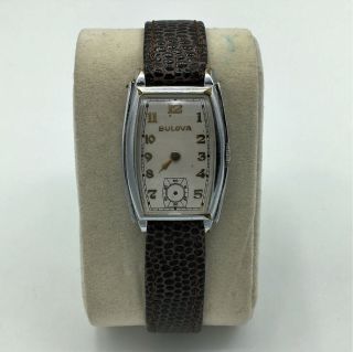 Vintage Bulova Swiss 17 Jewel Unadjusted 13al Mens Wrist Watch 741268 Running