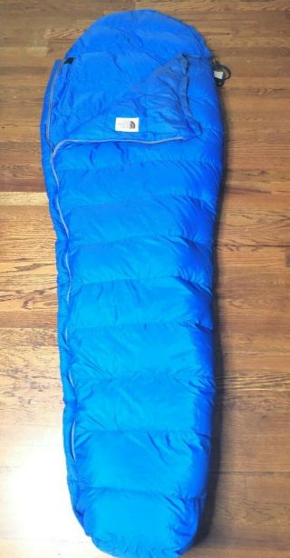 Vintage The North Face Goose Down Sleeping Bag Blue Usa Large 7 