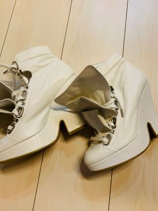 RARE Vintage 90s Vivienne Westwood Witches Laceup Three tongue Shoes Worlds end 8