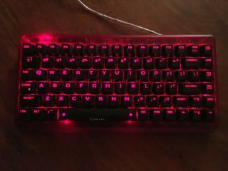 Deck 82 Fire Mechanical Keyboard - Red Leds & Mx Cherry Black Switches - Vintage