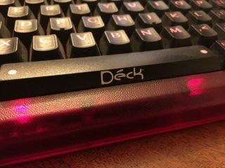DECK 82 FIRE mechanical keyboard - red LEDs & MX Cherry Black switches - vintage 2