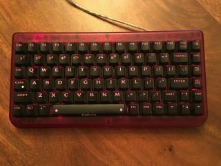 DECK 82 FIRE mechanical keyboard - red LEDs & MX Cherry Black switches - vintage 3