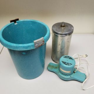 Vintage Electric Ice Cream Maker Machine Retro Turquoise