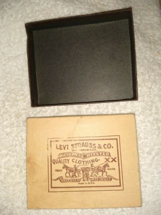 RARE vintage Levi Strauss &co.  mans or womans wallet 2