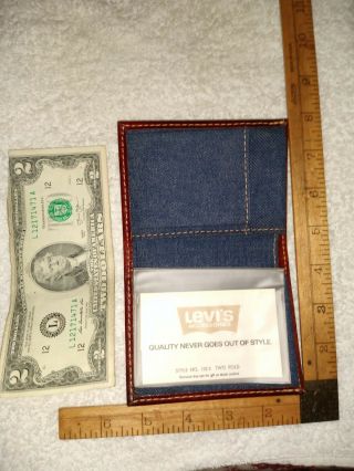 RARE vintage Levi Strauss &co.  mans or womans wallet 5