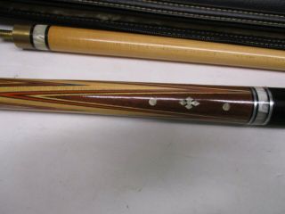 Vintage Brunswick Pool Cue Pool Stick with Case 21oz Wood & Bakelite Billiards 5