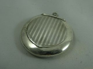Small Solid Silver Compact,  1915