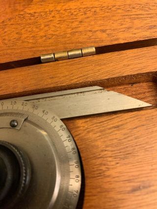 Vintage Starrett No.  359 Universal Bevel Protractor 6 