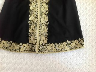 Anthropologie RARE 12 $458 Passementerie Dress L Gilded wool embroidered 2