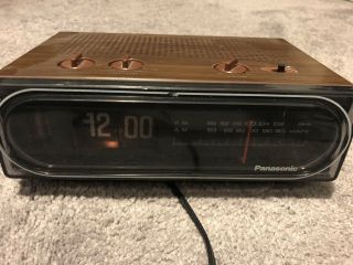 Panasonic Rc - 6015/6010 Vintage Flip Style Alarm Clock Radio,  Back To The Future