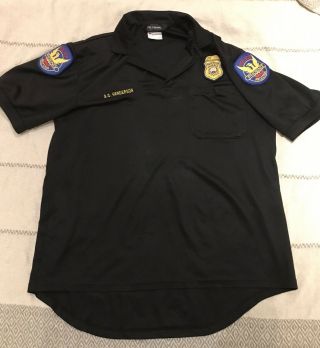 Vintage Phoenix Police Officer Uniform Shirt Badge Patches Arizona Xl Vtg Usa