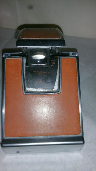 Vintage Leather 1978 POLAROID SX - 70 Land Camera USA 4