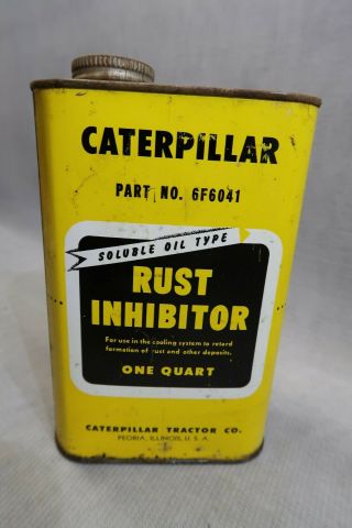 Vintage Caterpillar Tractor Oil Can 1950’s D2 D3 D9 Agriculture Farm sign Empty 5