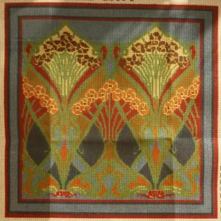 Rare Liberty Ianthe Tapestry Needlepoint Kit Vintage Arts & Crafts Art Nouveau