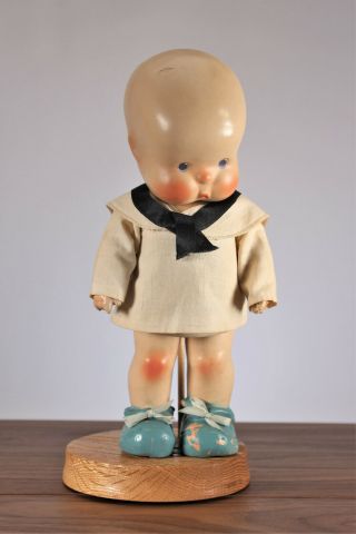 Antique Horsman 11 " Hebee Doll Composition 1920s Sailor Charles Twelvetrees