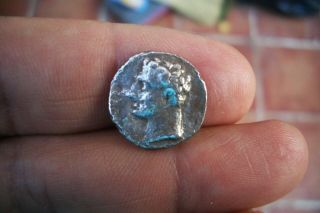 A66 Extremately Rare Punic Silver 1/2 Shekel 220 - 225 Bc Cartago Nova Spain