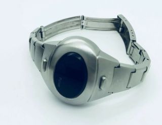 VTG PULSAR P4 DIGITAL LED TIME COMPUTER STAINLESS WATCH W/ MAGNET Batteries 3