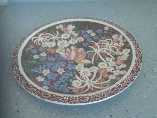 Vernon Kilns Aloha Lei Lani Don Blanding 14 Inch Chop Plate Vintage