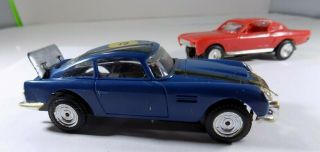 Vtg Aurora Atlas Gilbert O Gauge 1/43 1964 Blue Aston Martin Db5 007 Slot Car