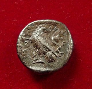 Itanos,  Crete Ar Drachm 320 - 270 Bc.  Athena Eagle In Incuse Rare