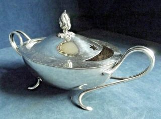 10 " Silver Plated Bulbous Spoon Warmer C1890 By Roberts & Belk