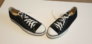 Converse All Star Made In Usa Size 7 Vintage 90s Chuck Taylor Black Low