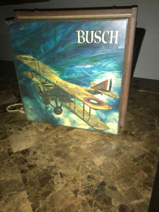 Vintage Busch Bavarian Beer Sign About Purchase