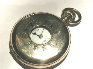 Vintage Gold Plated Half Hunter Pocket Watch - Lancashire Watch Co Ltd 2