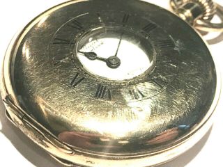 Vintage Gold Plated Half Hunter Pocket Watch - Lancashire Watch Co Ltd 3